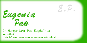 eugenia pap business card